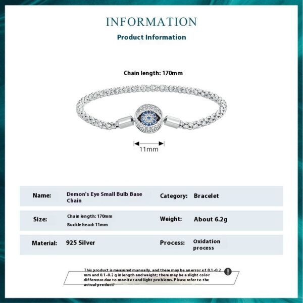 Small bulb diy Basic Bracelet s925 Silver - Image 6