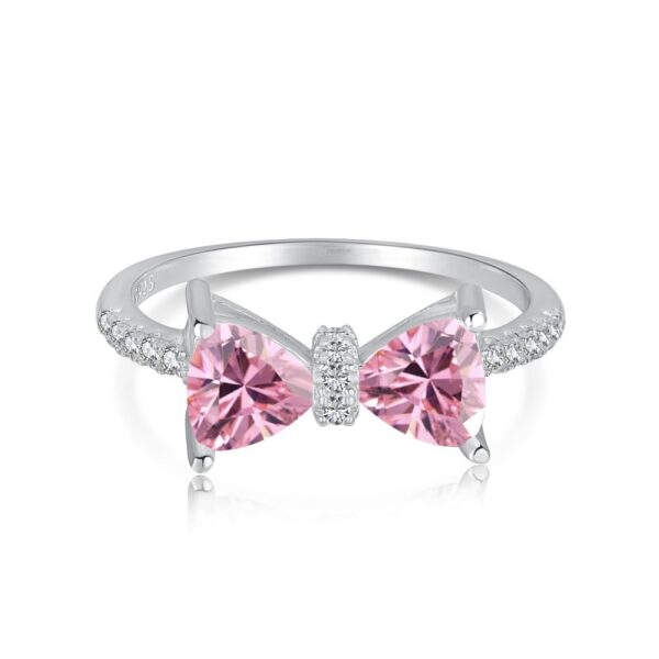 S925 Sterling Silver Bow Women's Ring - Image 4