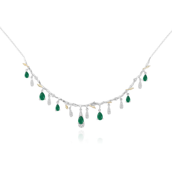 S925 Silver Natural Topaz Necklace - Image 3