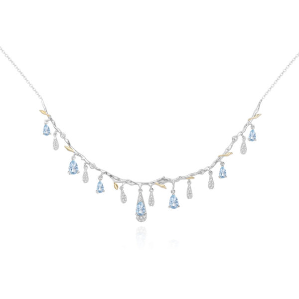 S925 Silver Natural Topaz Necklace - Image 8