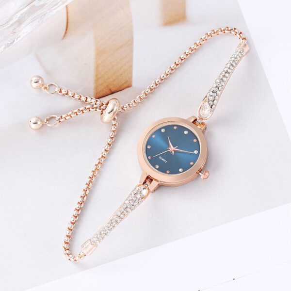 Women's Fashion Diamond Inlaid Elegant Bracelet Watch - Image 3