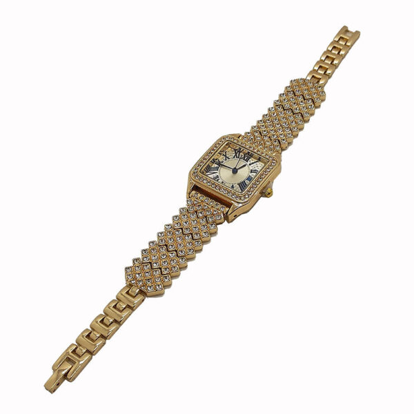 Bracelet Set Square Full Sky Star Full Diamond Women's Watch - Image 3