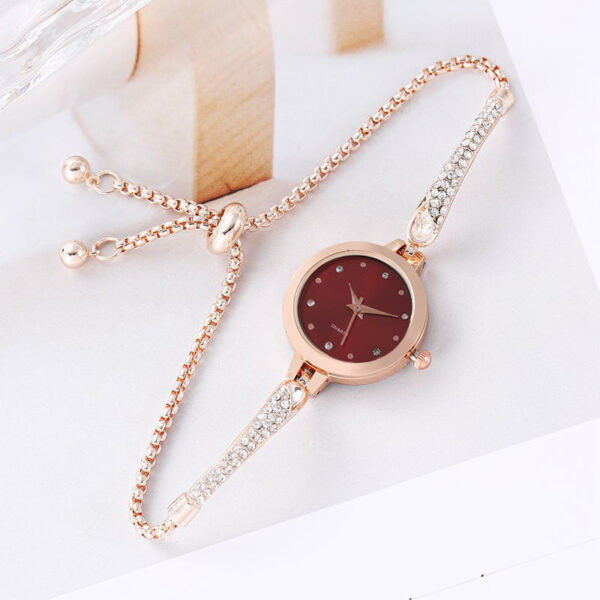 Women's Fashion Diamond Inlaid Elegant Bracelet Watch - Image 8