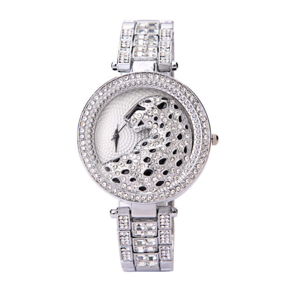 Women's Three-dimensional Diamond Leopard-print Watch - Image 4