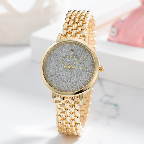 Wind Summer New Fashion Simple Full Diamond Small Dial Quartz Watch Ladies - Image 5