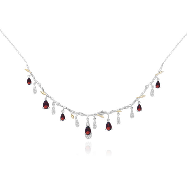 S925 Silver Natural Topaz Necklace - Image 7