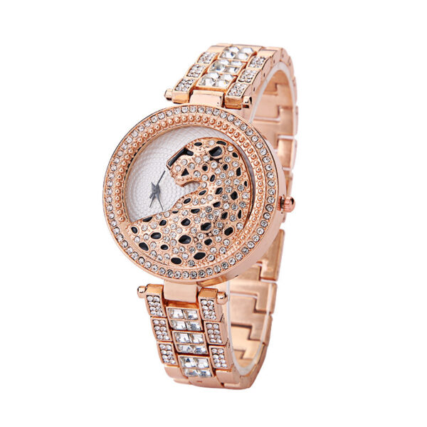 Women's Three-dimensional Diamond Leopard-print Watch - Image 5