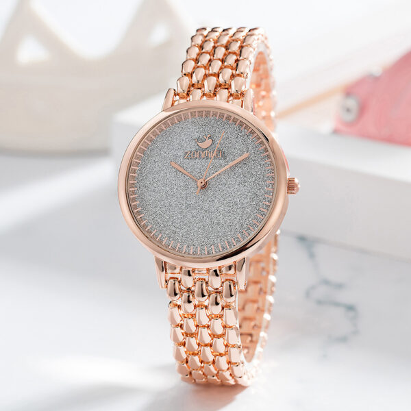 Wind Summer New Fashion Simple Full Diamond Small Dial Quartz Watch Ladies - Image 4