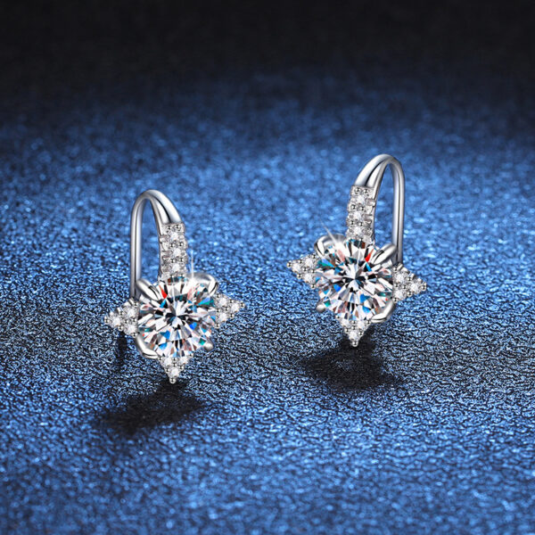 Female Light Luxury Temperament Octagonal Star Earrings - Image 4