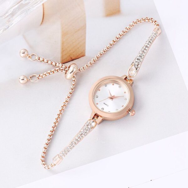 Women's Fashion Diamond Inlaid Elegant Bracelet Watch - Image 2